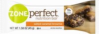 Salted caramel brownie nutrition bar