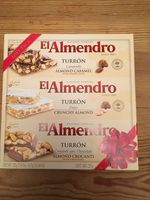 El Almendro Turron Almond Candy 3 Variety Gift Pack 7.5 Oz Box (3 Pack)