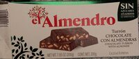 Turrón chocolate con almendras