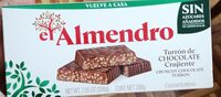 Turrón de chocolate crujiente