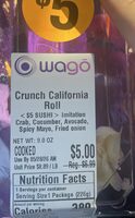 Crunch cali roll