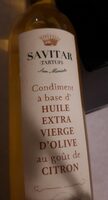 Huile extra vierge d'olive goût citron