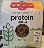 Protein pasta ruffles