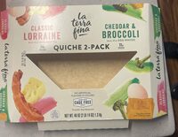 La terra fina CHEDDAR & BROCCOLI QUICHE 2-PACK