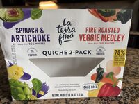 Spinach and artichoke quiche