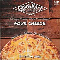 Four cheese chicago tavern style thin crust pizza