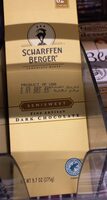 Scharffen berger, dark chocolate, semisweet