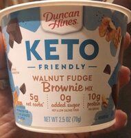 Keto friendly Walnut fudge brownie