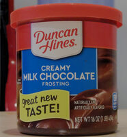 Duncan hines, creamy home-style frosting, milk chocolate