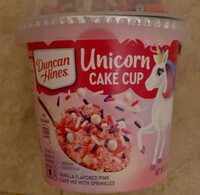 Vanilla flavored pink cake mix with sprinkles