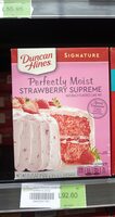 Duncan hines, signature cake mix, strawberry supreme