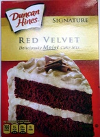 Duncan hines, signature cake mix, red velvet