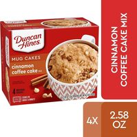Mug cakes cinnamon coffee cake mix