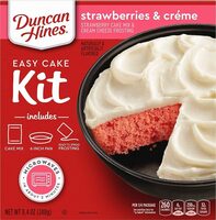 Easy cake kit strawberries creme cake mix
