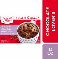 Chocolate lover's cake mix with chocolate frosting mug cakes
