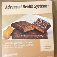 Brownie bar with caramel