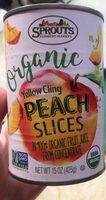 Organic Yellow Cling Peach Slices