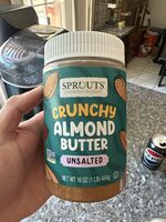 Almond Butter Unsalted & Unsweetened Crunchy