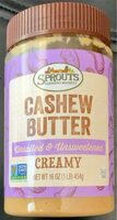 Cashew Butter Unsalted & Unsweetened Creamy