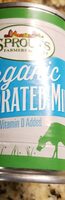 Organic evaporated milk