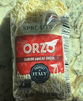 Orzo Durum Wheat Pasta