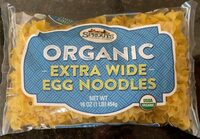 Organic extra wide egg noodles