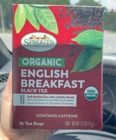 Organic english breakfast tea