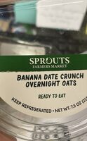 Banana Date Crunch Overnight Oats