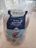 Responsibly Sourced Extra Jumbo Raw Shrimp Deveined & Tail On