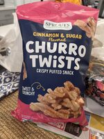 CINNAMON & SUGAR Flavored CHURRO TWISTS CRISPY PUFFED SNACK