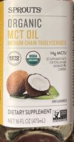 Organic MCT Oil - Medium Chain Triglycerides