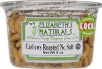 No Salt Roasted Cashews