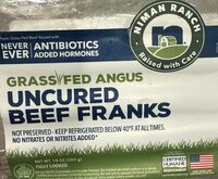 Grass Fed Angus Uncured Beef Franks