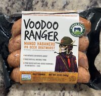 Voodoo Ranger Mango Habanero IPA Beer Bratwurst