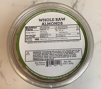 Whole raw almonds