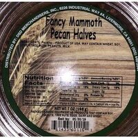 Dsd merchandisers, fancy mammoth pecan halves