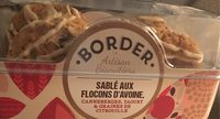 Sablé aux Flocons d'Avoine, Canneberges, Yaourt & Graines de Citrouille