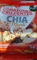 Snack de corazones crujientes manzana y chia