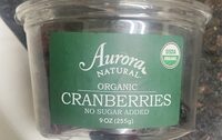 Organic Cranberries No Sugar Added