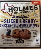 Breakfast sliced & ready chicken with blueberry & Maple smoked sausage