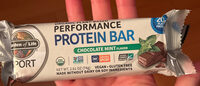 Organic plant-based performance protein bar
