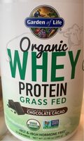 Organic Whey Protein Grass Fed Chocolate Cacao