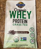Organic Whey Protein Grass Fed Chocolate Cacao