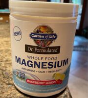 Dr. Formulated Whole Food Magnesium Raspberry Lemon