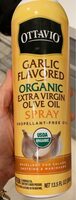 Garlic flavored organic extra virgin olive oil