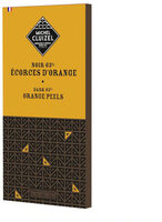 Tablette Chocolat Noir Et écorces D'oranges