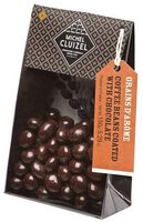 Coffee beans coated with chocolate