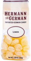 Traditional german hard candy, lemon candy