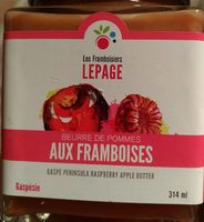 Beurre de pommes aux framboises