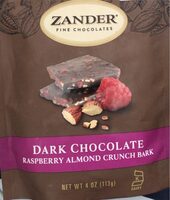 Dark Chocolate Raspberry Almond Crunch Bark
